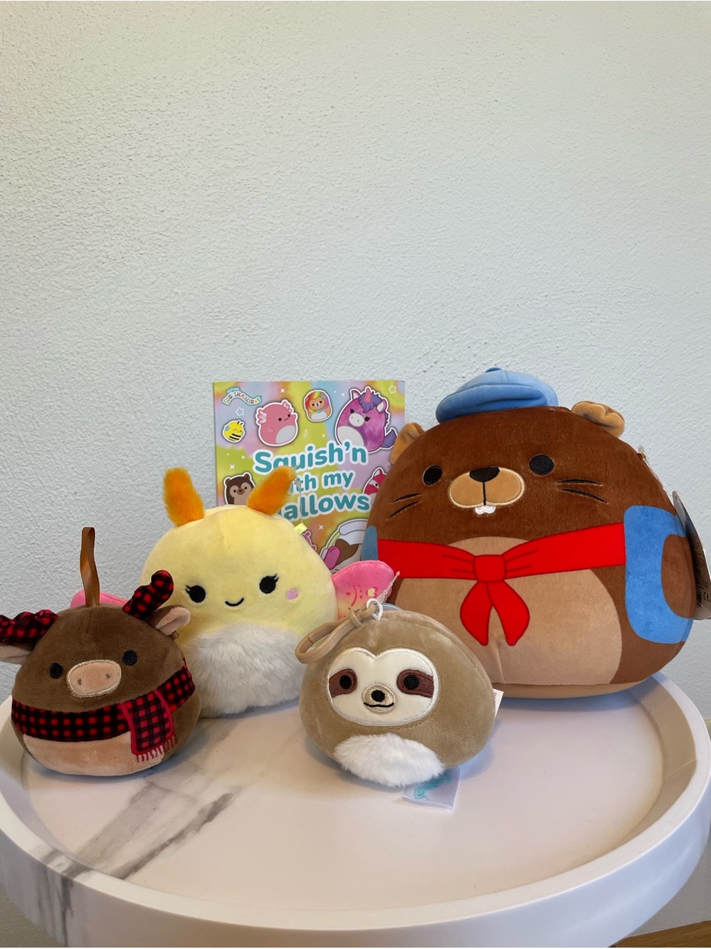 Squishmallows Bundle with Sticker Book 5 items